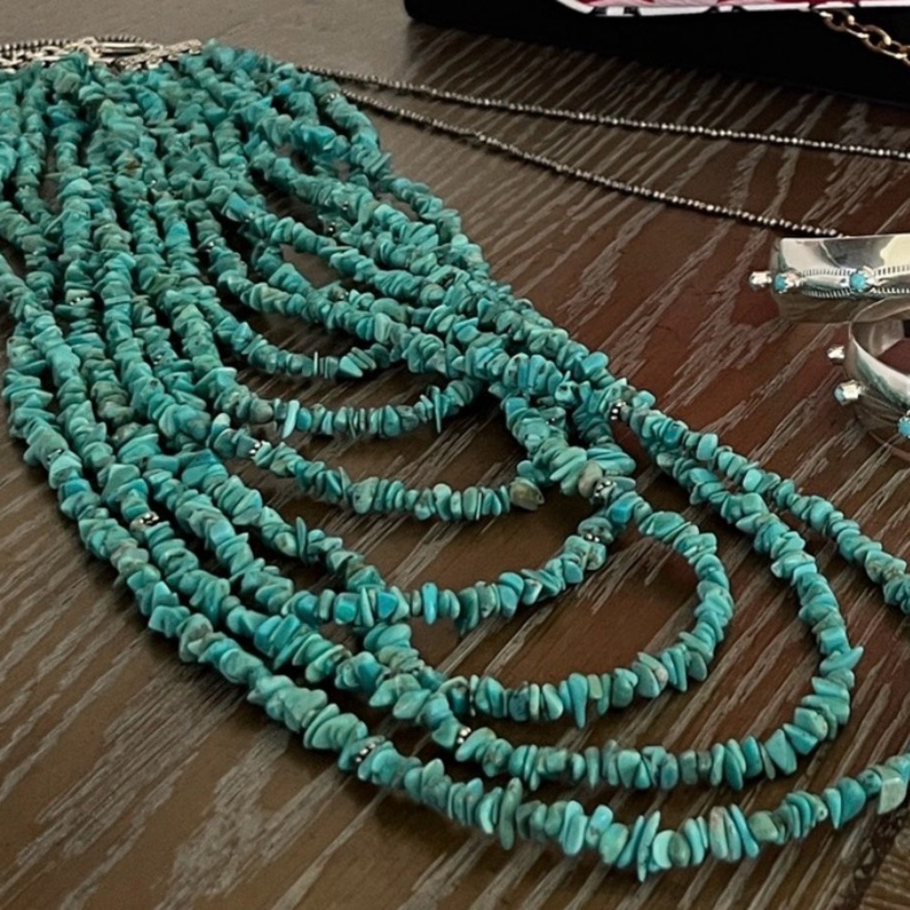 Paige Wallace Turquoise Bib Necklace